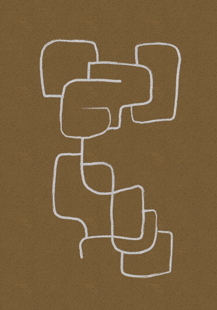 Organic Flowing Lines by Yuli Saputra — canvas wall art