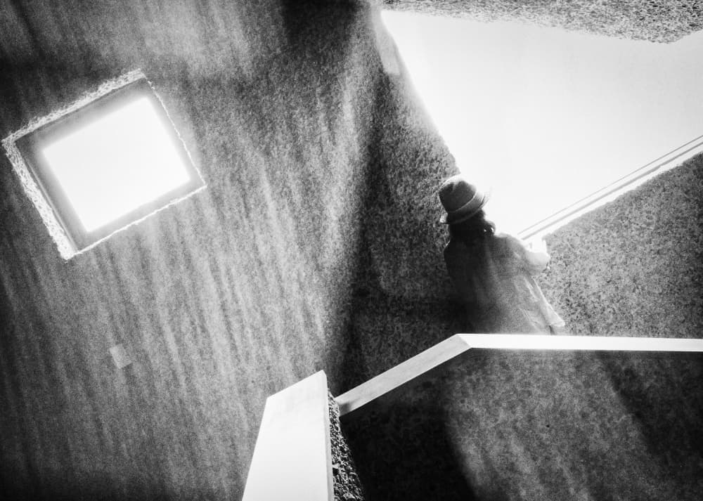 Figure In Abstract Light by Mi Young Choi — canvas wall art
