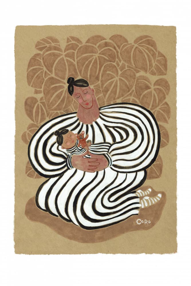 Loving Mother Child by Caroline Roberts — canvas wall art