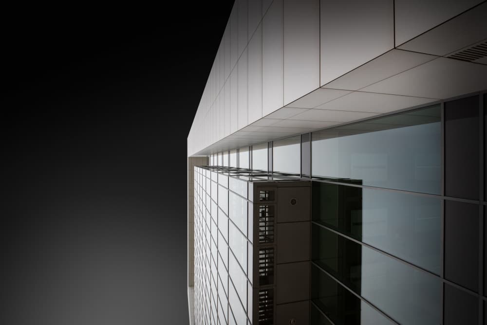 Modern Glass Facade by Jörg Vollrath — canvas wall art