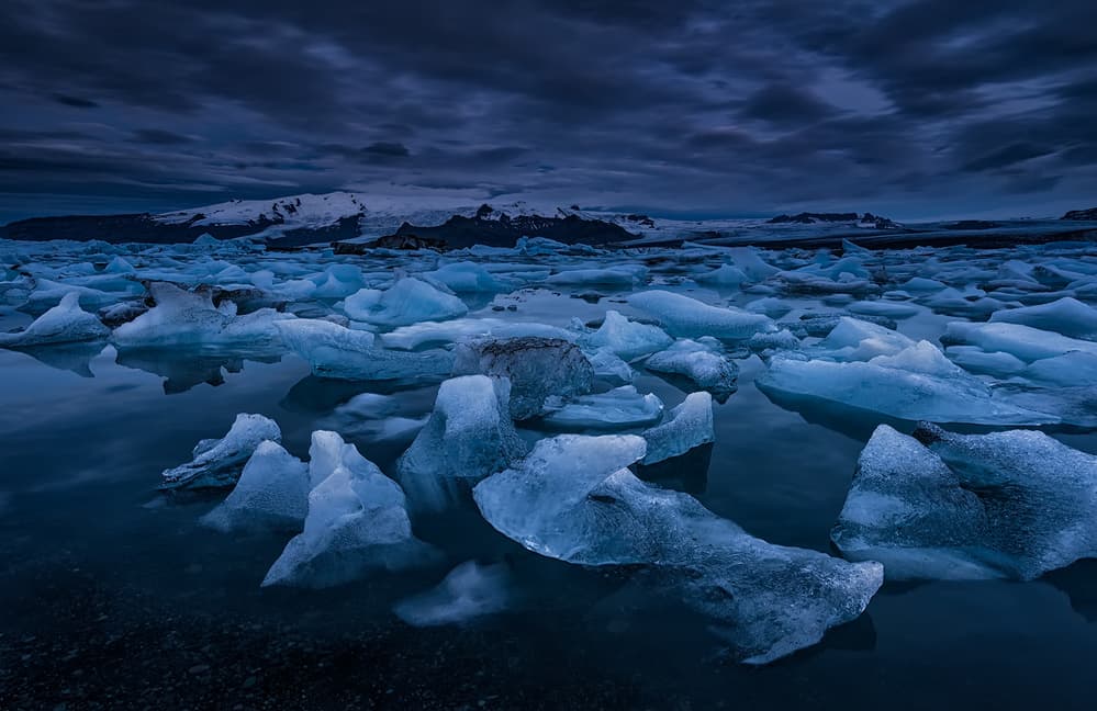 Arctic Glacier Lagoon by Luigi Ruoppolo — canvas wall art