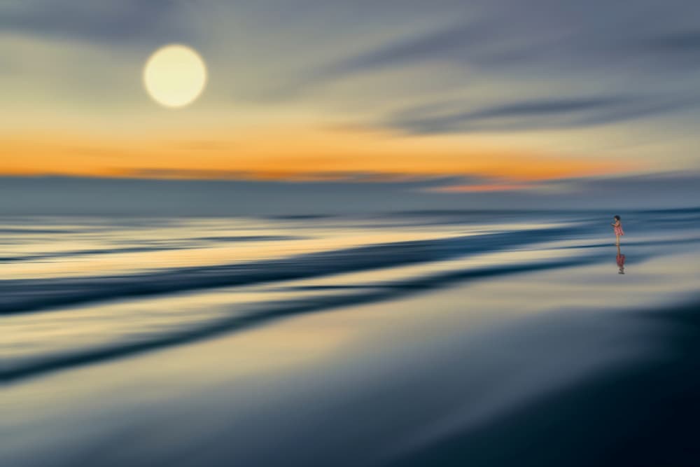 Dreamy Coastal Walk by MingLun Tsai (蔡明倫) — canvas wall art