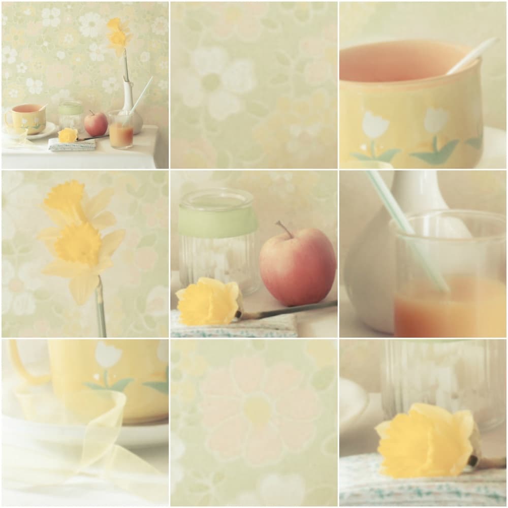 Soft Spring Breakfast by Delphine Devos — canvas wall art