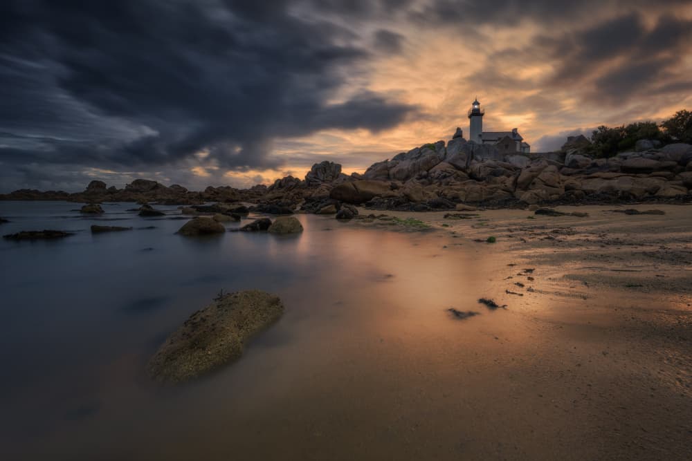 Dramatic Coastal Lighthouse by Adam Pachula — canvas wall art