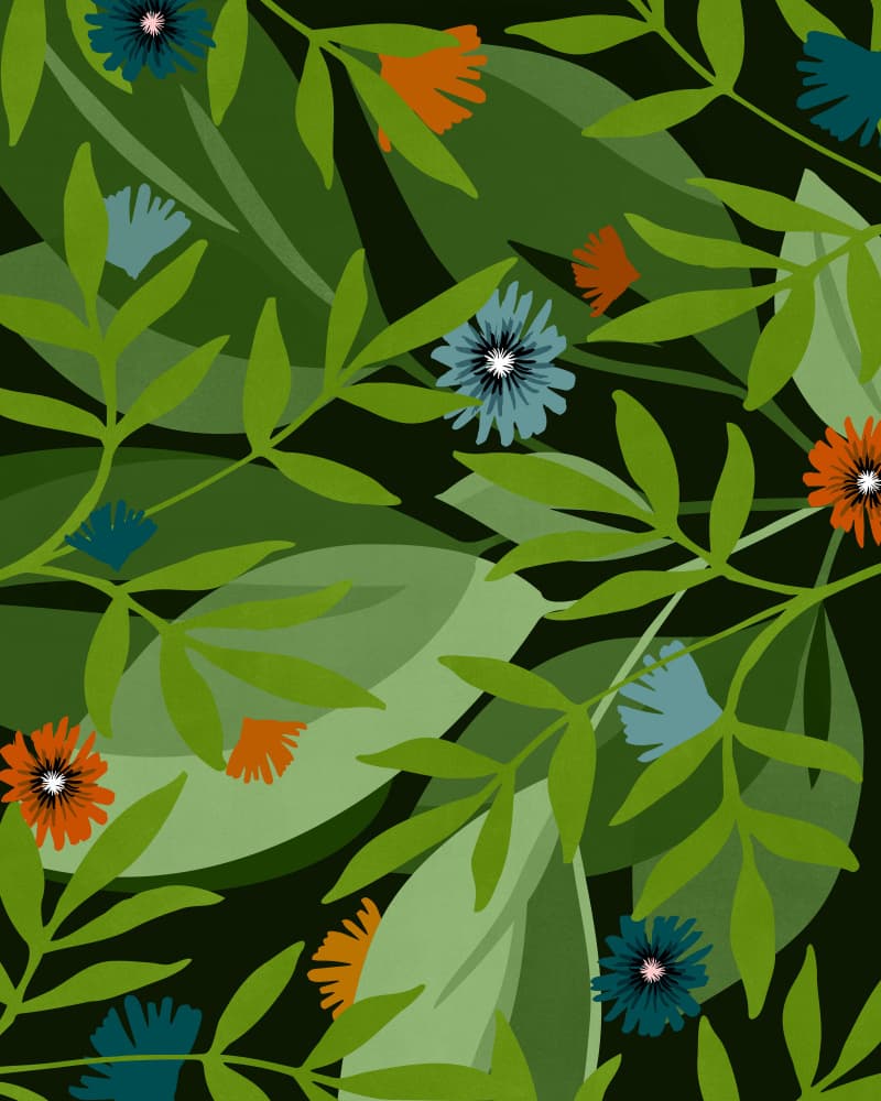 Greenhouse At Night Tall by Kristian Gallagher — canvas wall art