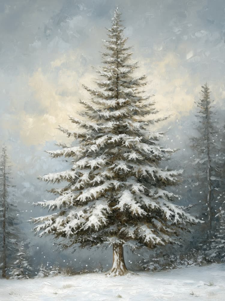Majestic Winter Tree by Jolly and Dash — canvas wall art