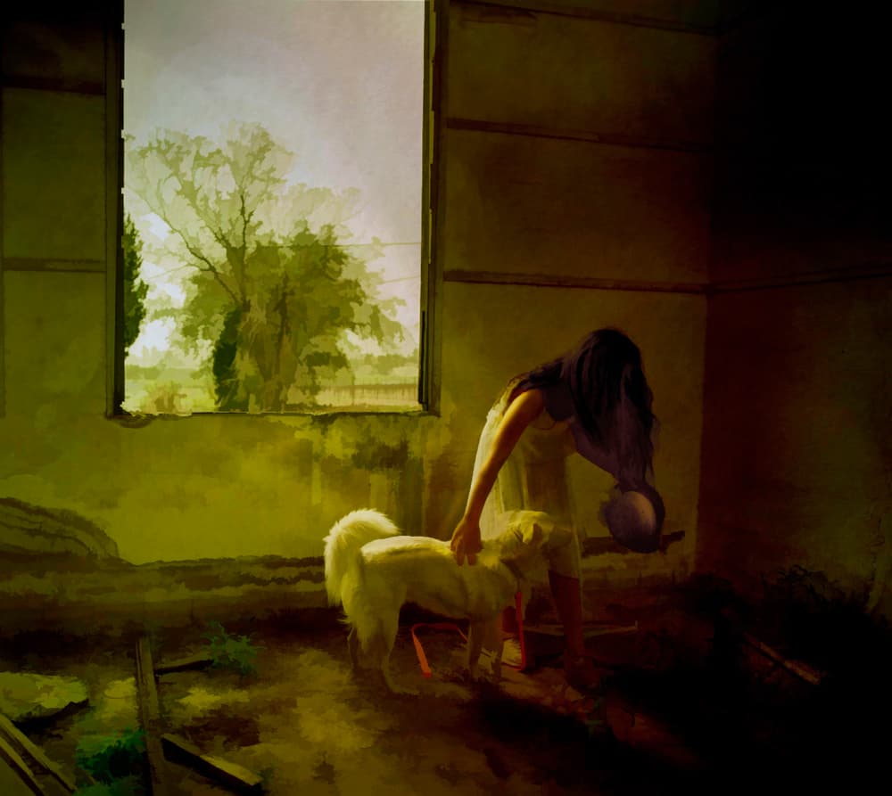 The girl with the hat by Rachel Pansky — canvas wall art