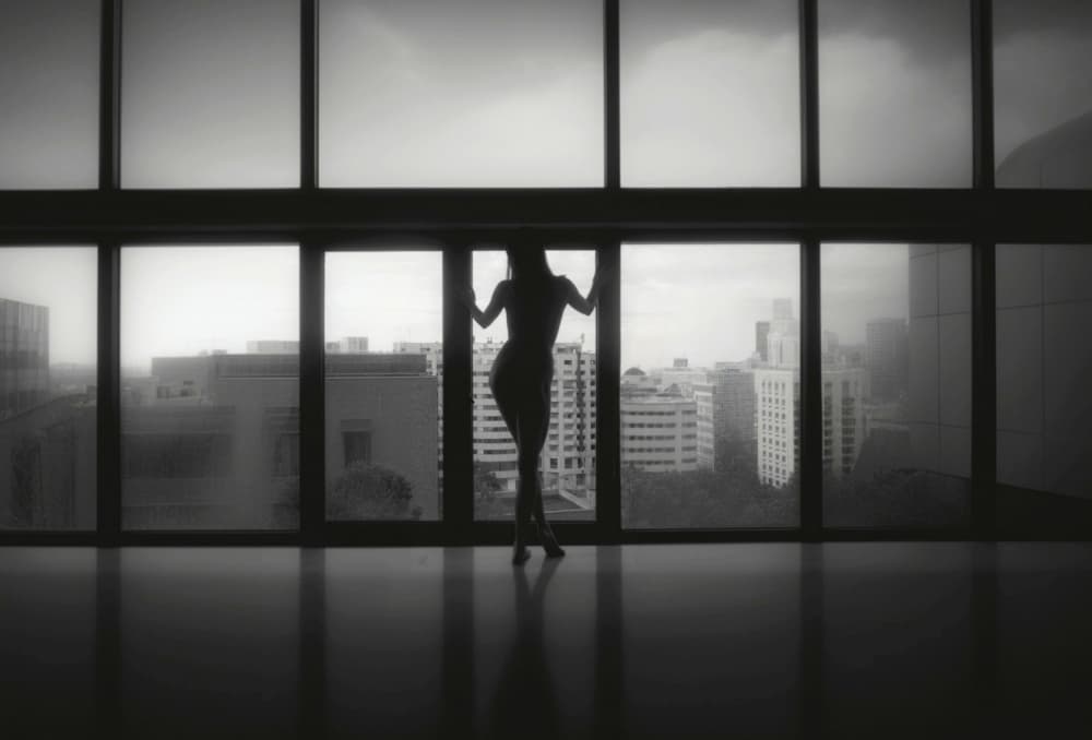Nude City Silhouette by Cristian Andreescu — canvas wall art