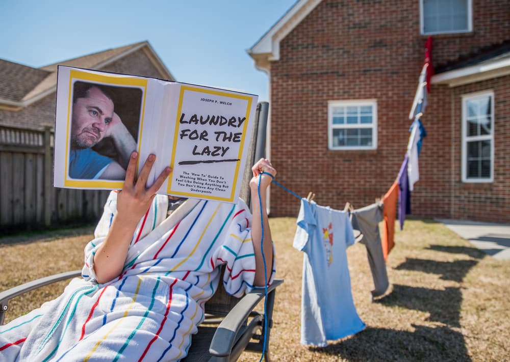 Laundry For the Lazy by Mike Melnotte — canvas wall art