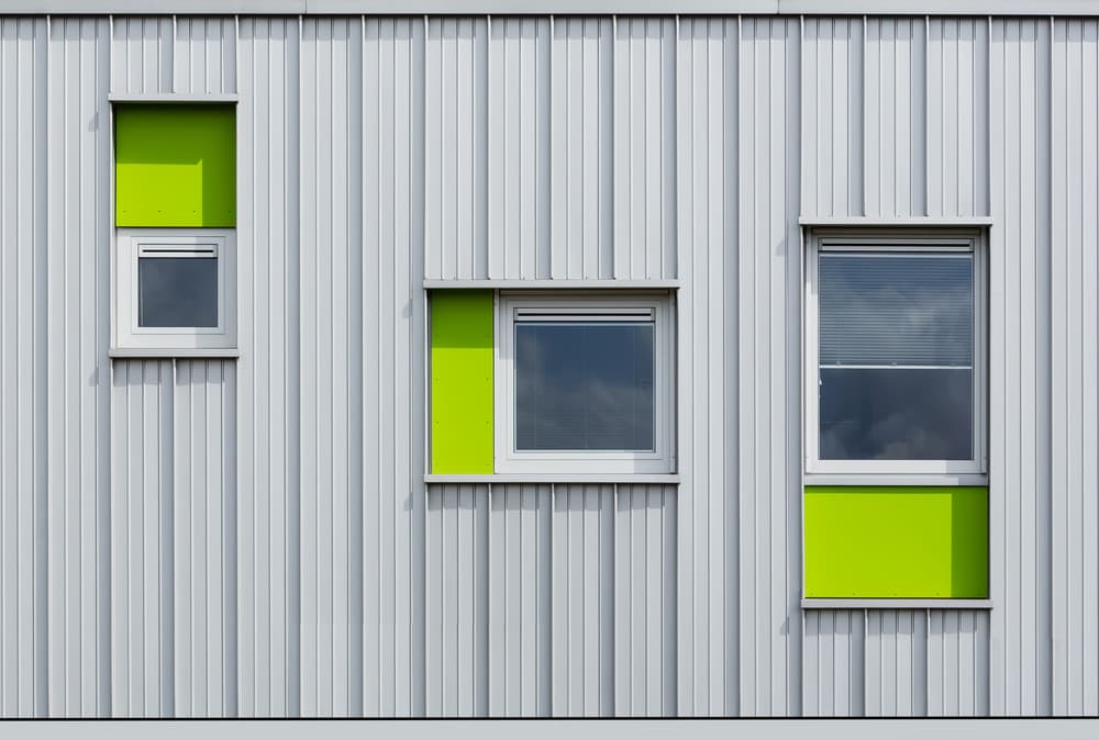 Modern Green Windows by Jan Niezen — canvas wall art
