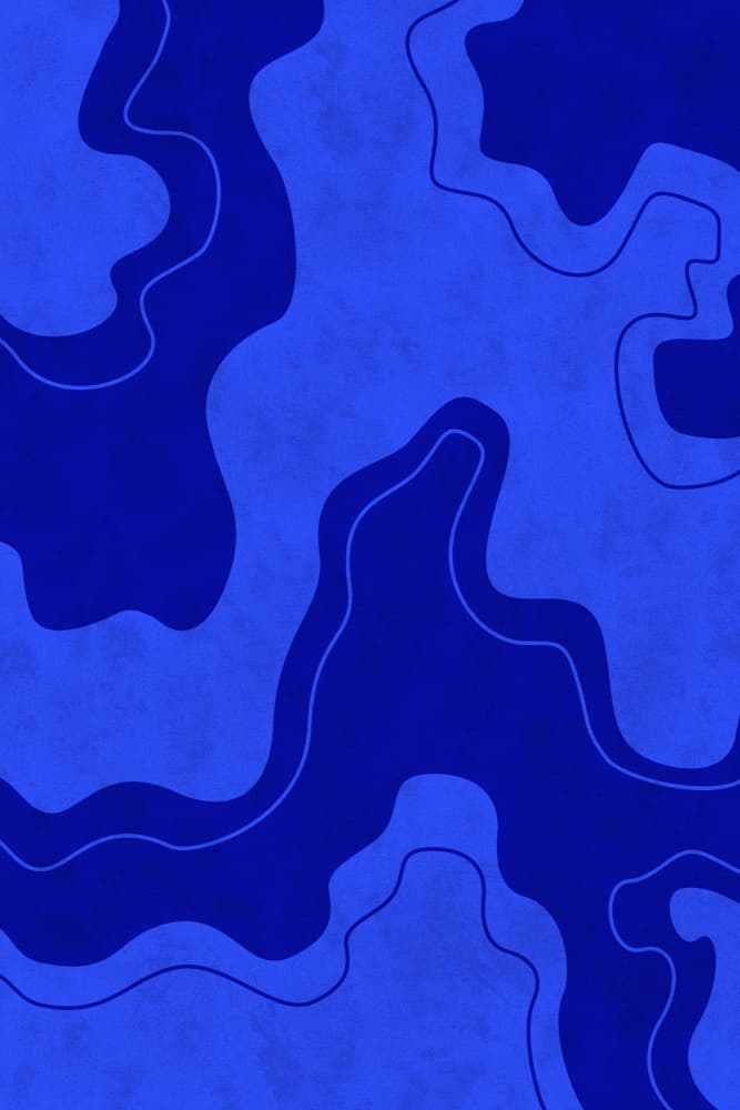 Wavy Blue Abstraction by Karen Menzenbach — canvas wall art