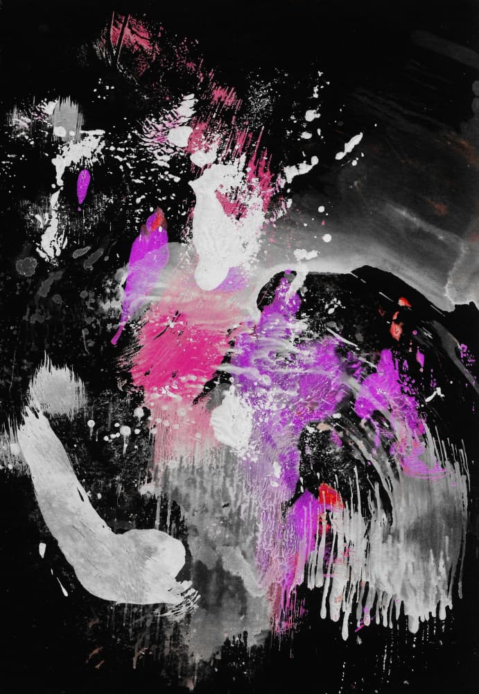Vibrant Abstract Splashes by Santhosh ch — canvas wall art