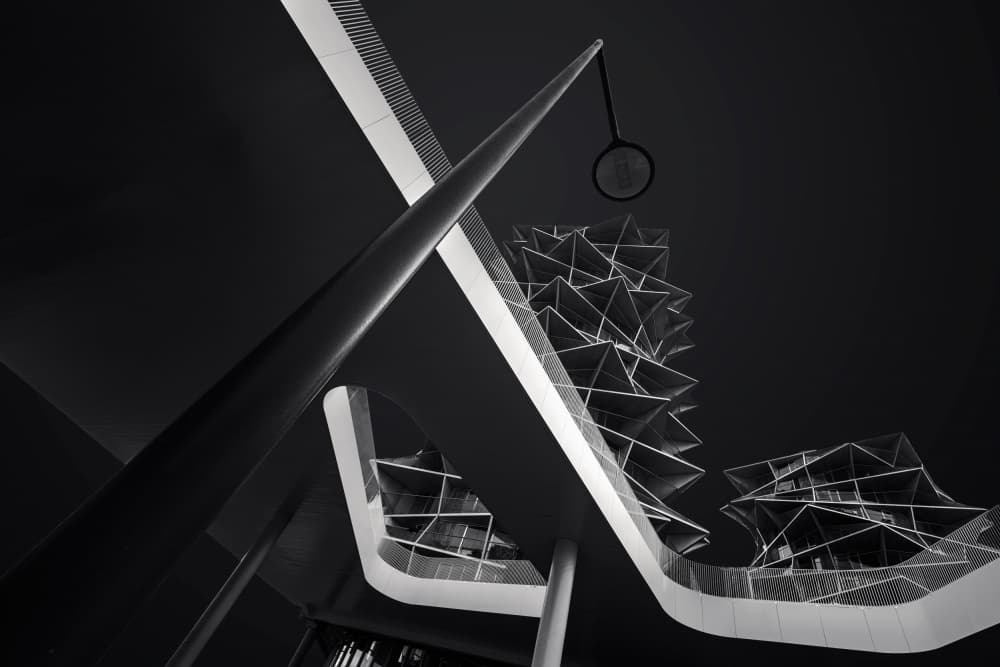 Modern Urban Geometry by Roland Weber — canvas wall art