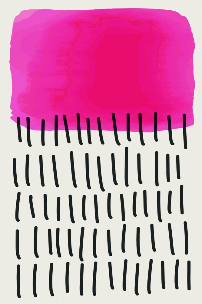 Abstract Pink Strokes by jay stanley — canvas wall art