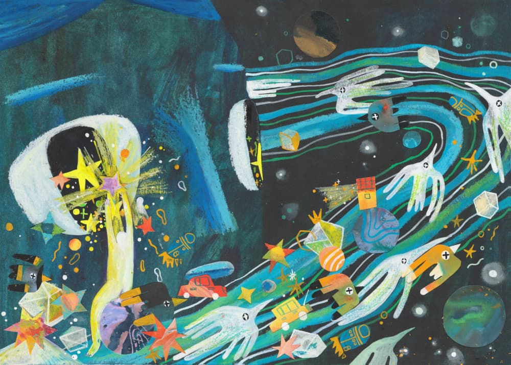 Cosmic Star Journey by Changyu Zou — canvas wall art