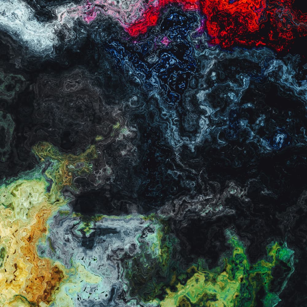 Vibrant Abstract Fluidity by Justyna Jaszke — canvas wall art