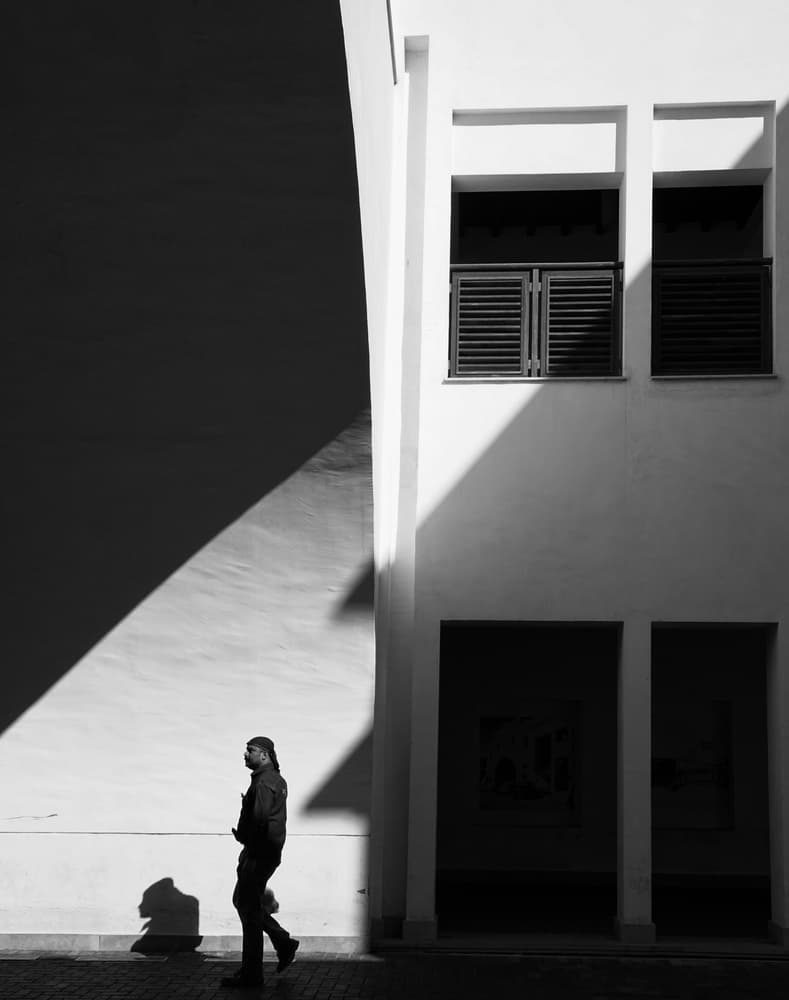 Urban Light and Shadow by Nasser Al-Nasser — canvas wall art