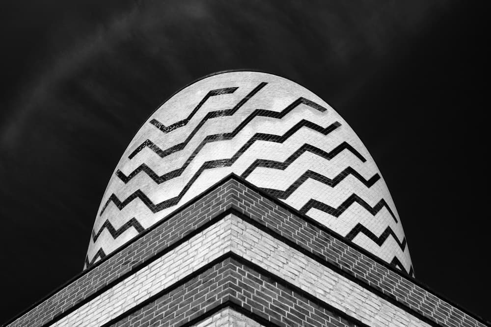 Modern Zigzag Dome by Hans-Wolfgang Hawerkamp — canvas wall art