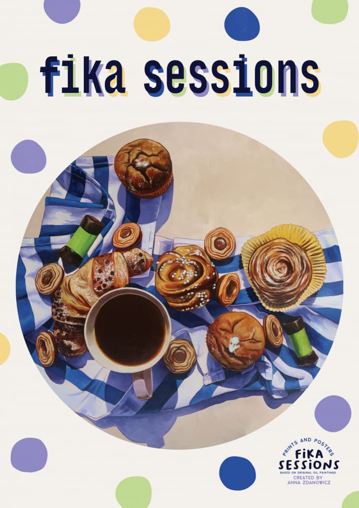 Delicious Fika Treats by Anna Zdanowicz — canvas wall art