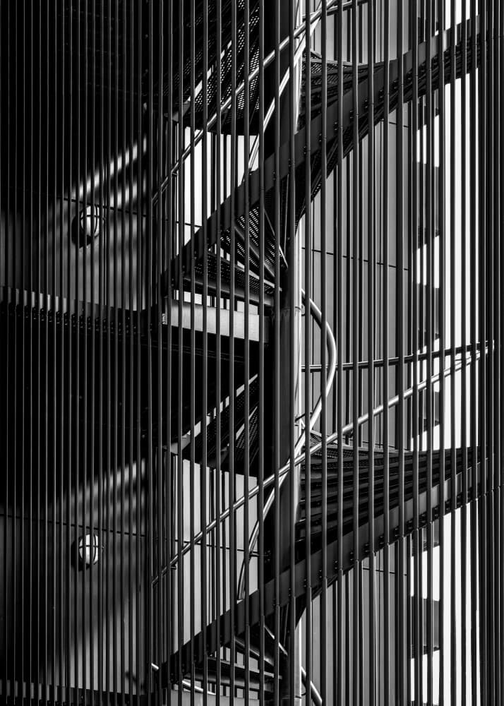 Shadowed Spiral Architecture by Theo Luycx — canvas wall art