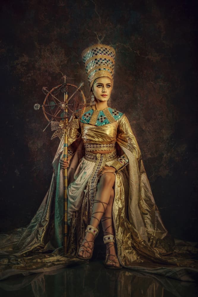 Golden Egyptian Queen by Ajar Setiadi — canvas wall art