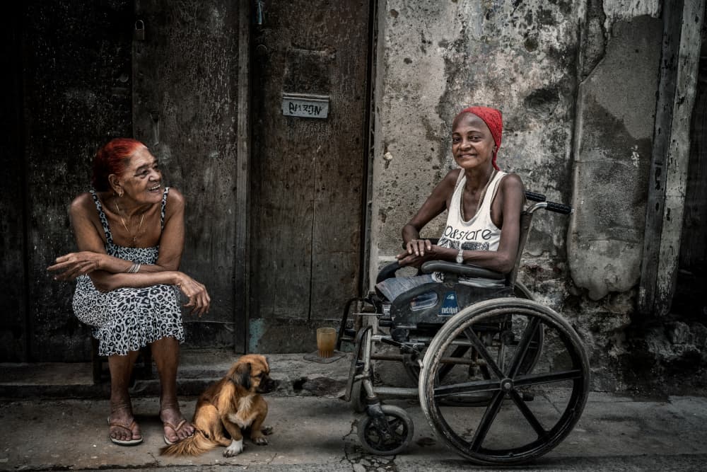 Candid Street Smiles by Trevor Cole — canvas wall art