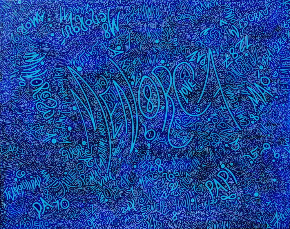 Mallorca Word Art by Lorenzo A Roe — canvas wall art