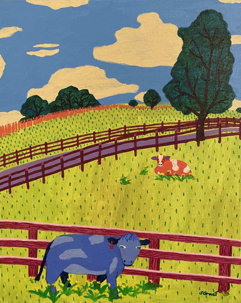 More Cows by Sue Graef — canvas wall art