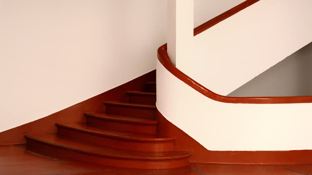 Elegant Curved Staircase by Lus Joosten — canvas wall art