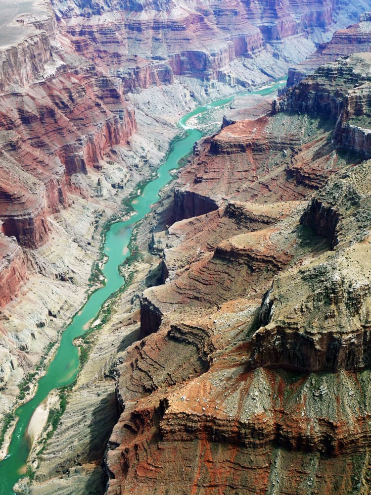 Grand Canyon Turquoise River by kathrinmay — canvas wall art