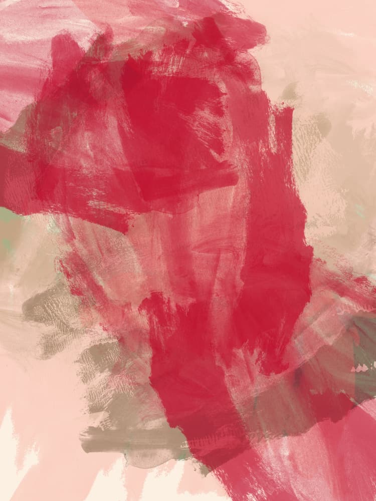 Dynamic Red Abstract by Dina Dankers — canvas wall art