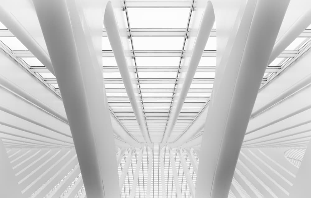Modern Architectural Curves by Greetje van Son — canvas wall art