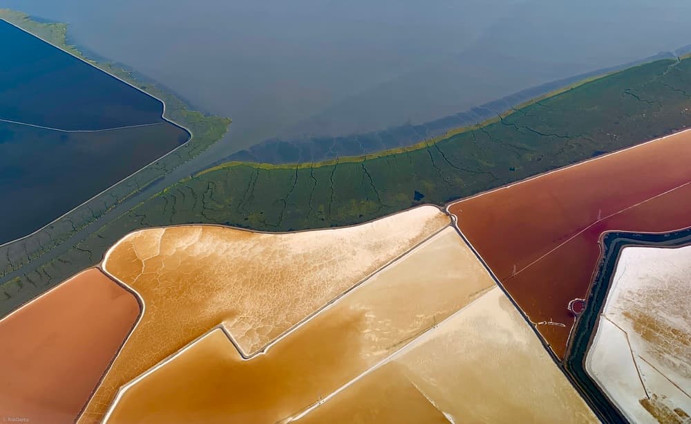 Vibrant Salt Ponds by Rob Darby — canvas wall art