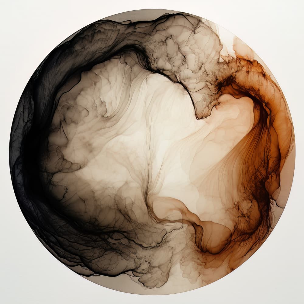 Ethereal Smoke Swirls by Bilge Paksoylu — canvas wall art