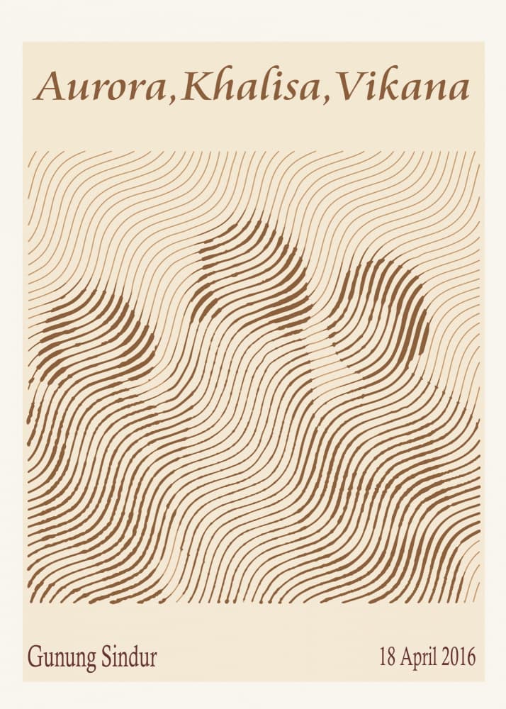 Wavy Figures Trio by Doa Project — canvas wall art