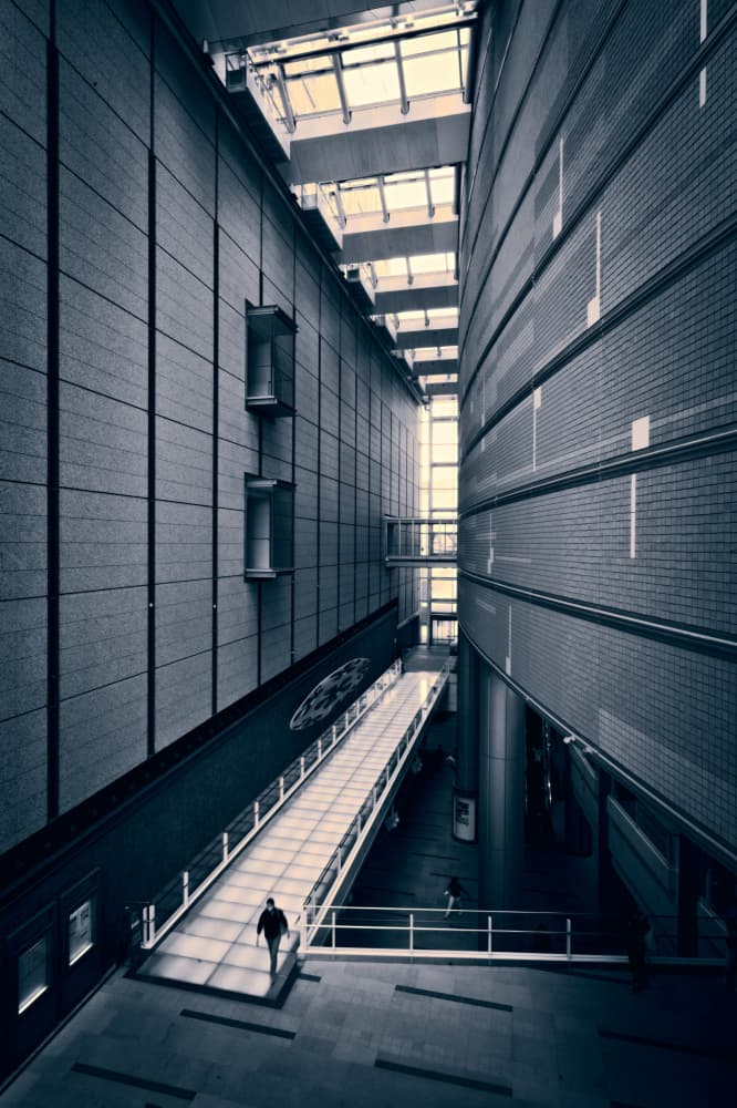 Architectural Light Path by moucorn — canvas wall art