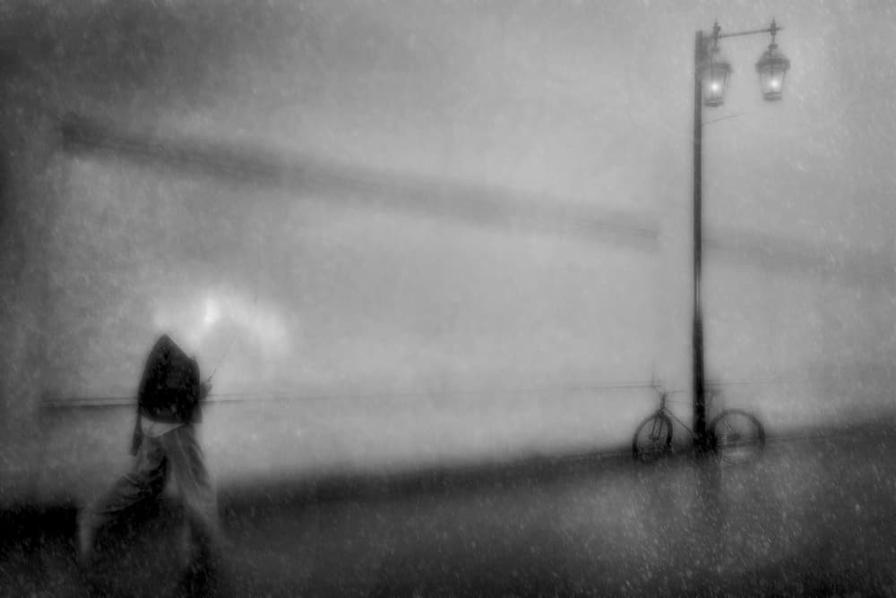 Solitary Rainy Night by Teruhiko Tsuchida — canvas wall art