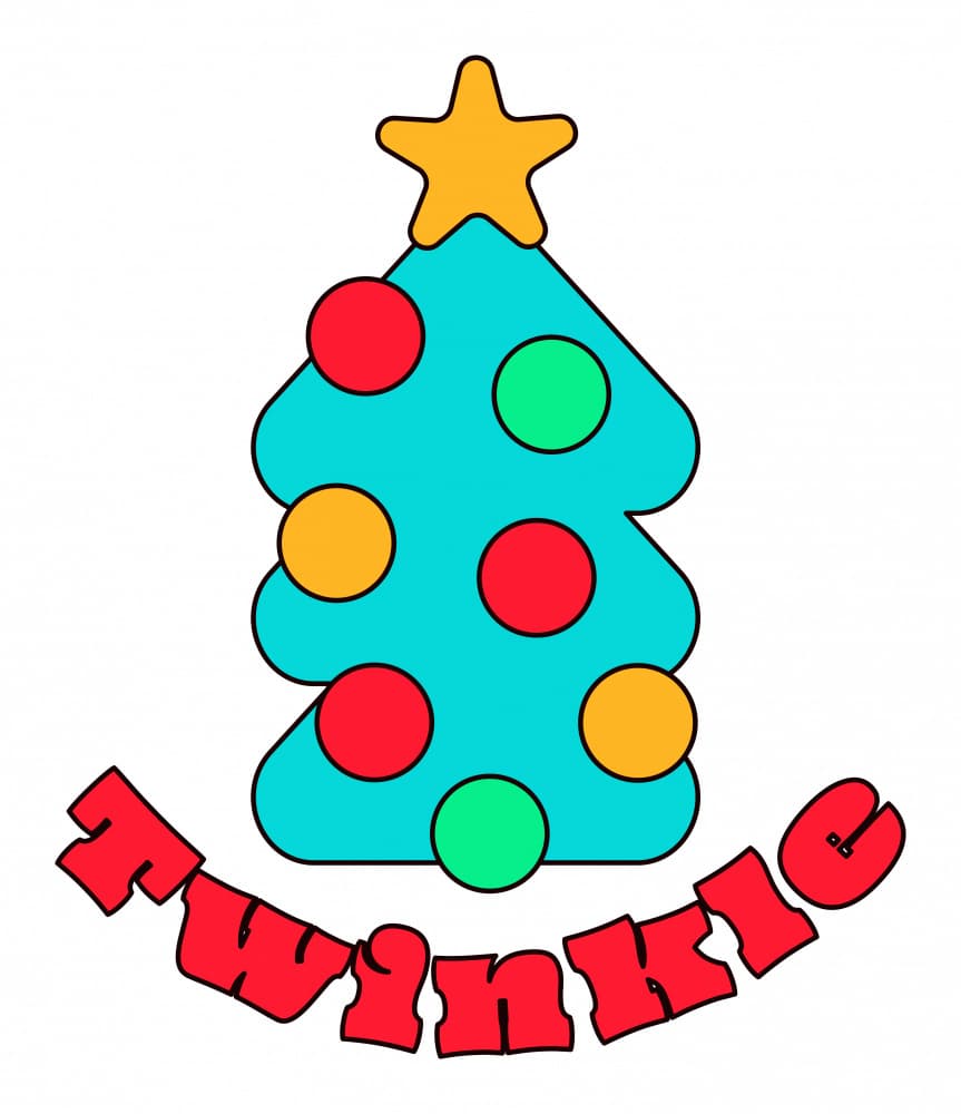 Festive Twinkle Christmas Tree by Marika Barsrsind β canvas wall art