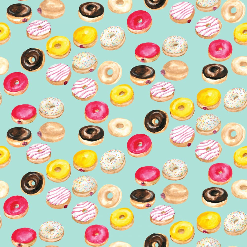 Sweet Donut Delight by Rosana Laiz Blursbyai — canvas wall art