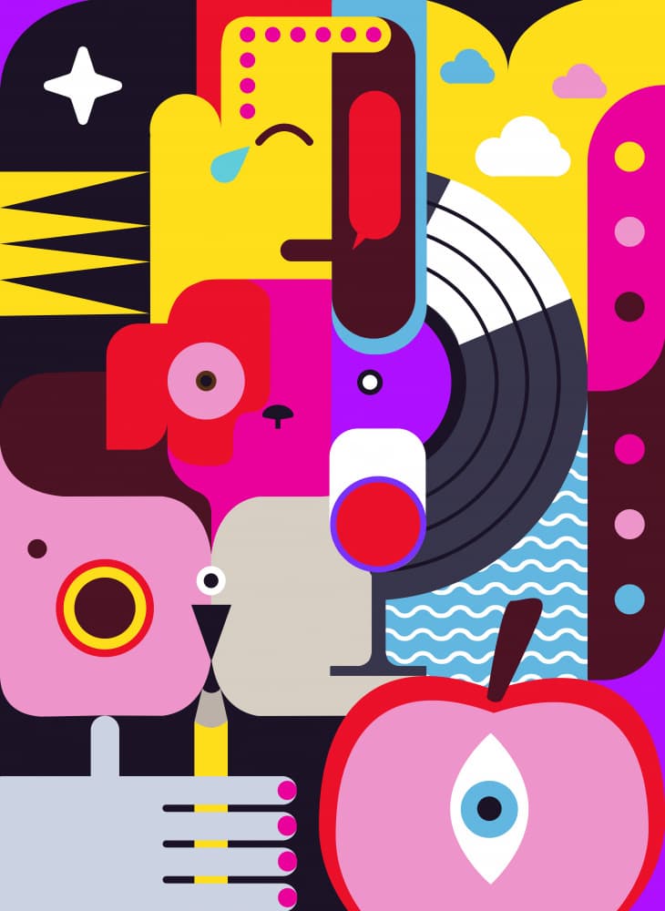 Vibrant Abstract Story by Artem Pozdniakov — canvas wall art