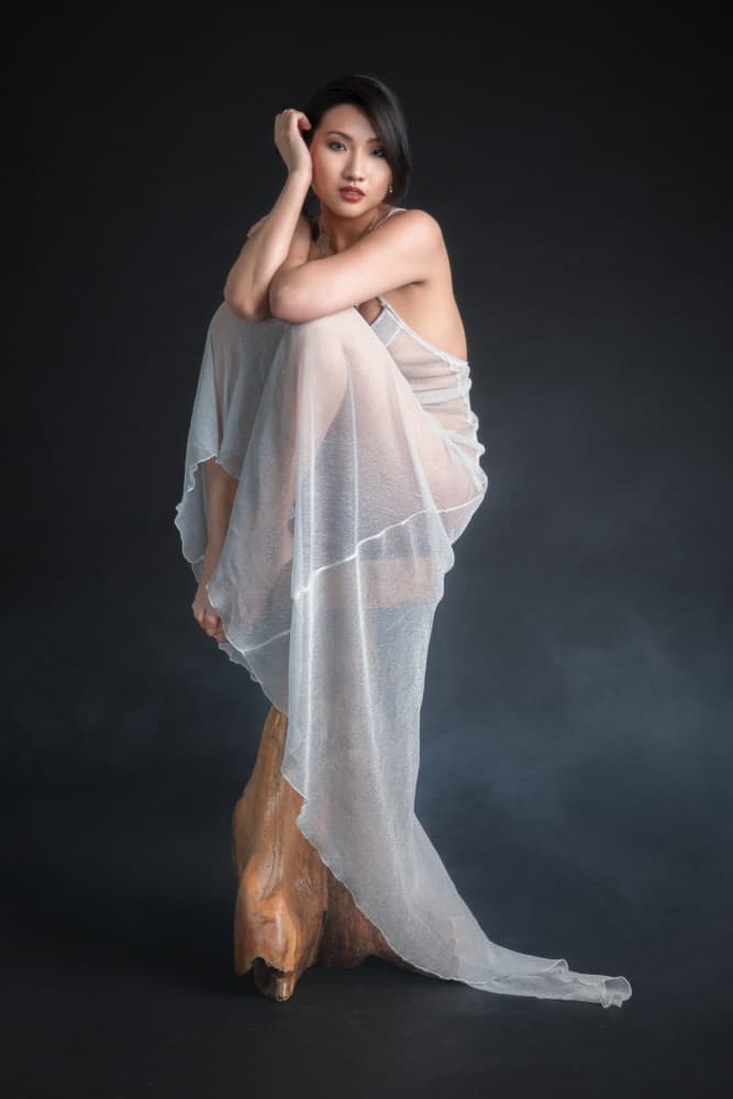 Ethereal Woman In White by Jan Slotboom — canvas wall art