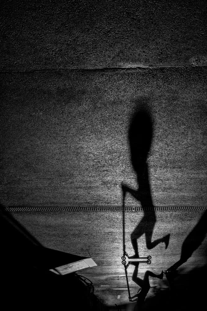 Shadow Play Run by Aleš Klabus — canvas wall art