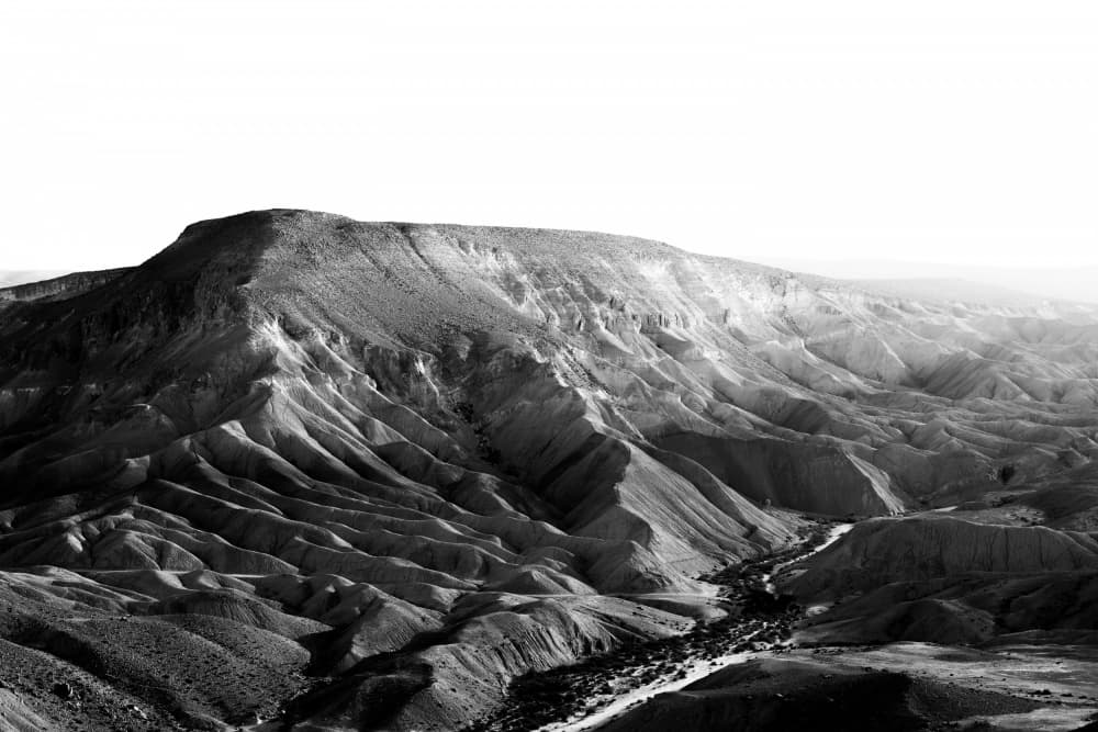 Vast Desert Mountain Landscape by Tal Paz-Fridman — canvas wall art