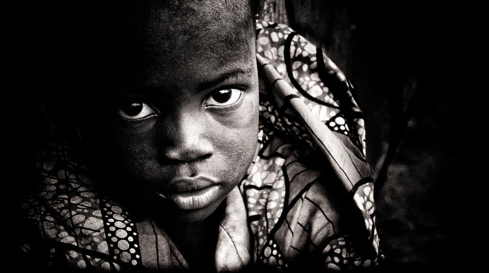 Soulful Child Portrait by Elena Molina — canvas wall art