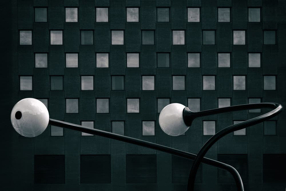 Modern Geometric Gaze by Hans-Wolfgang Hawerkamp — canvas wall art