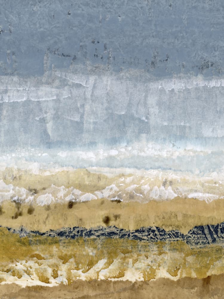 Serene Beach Layers by Lara Eckerman — canvas wall art