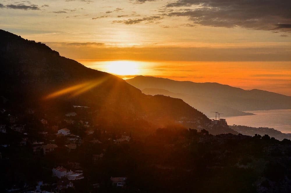 Golden Mountain Sunset View by Del Mundo Imagery — canvas wall art