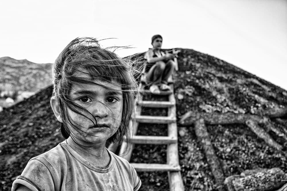 Serious Young Girl by Feyzullah Tunç — canvas wall art