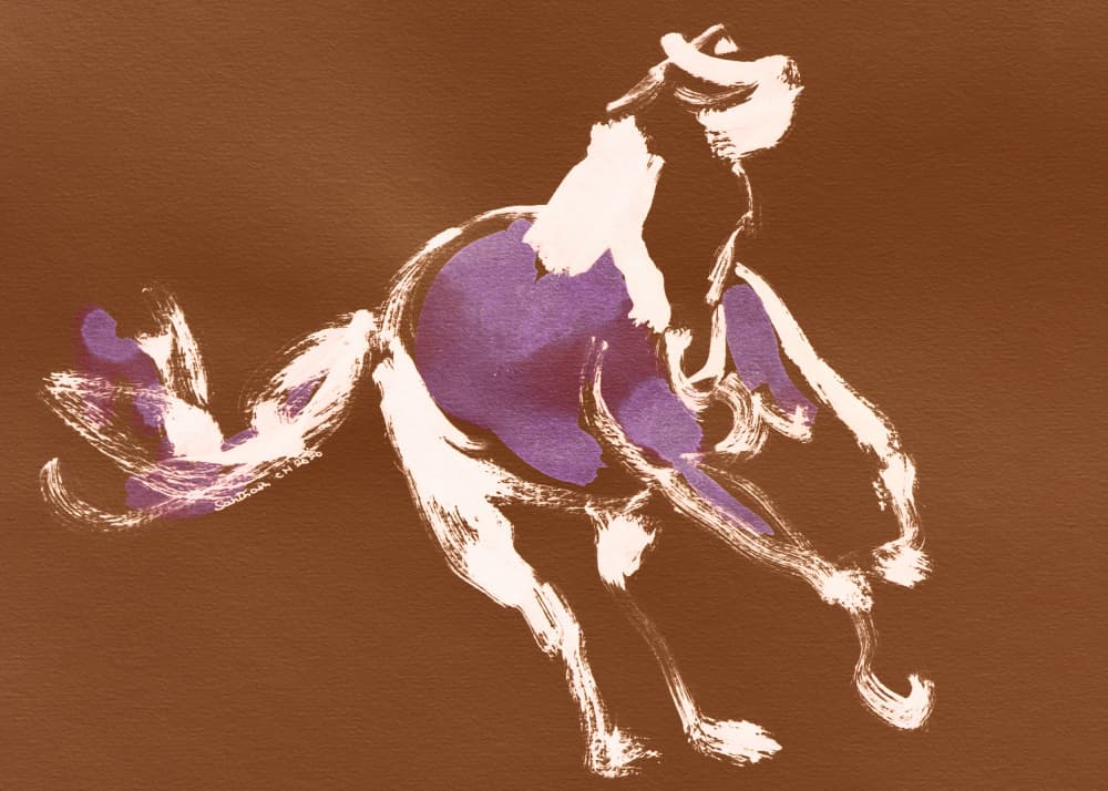 Dynamic Galloping Horse by Santhosh ch — canvas wall art