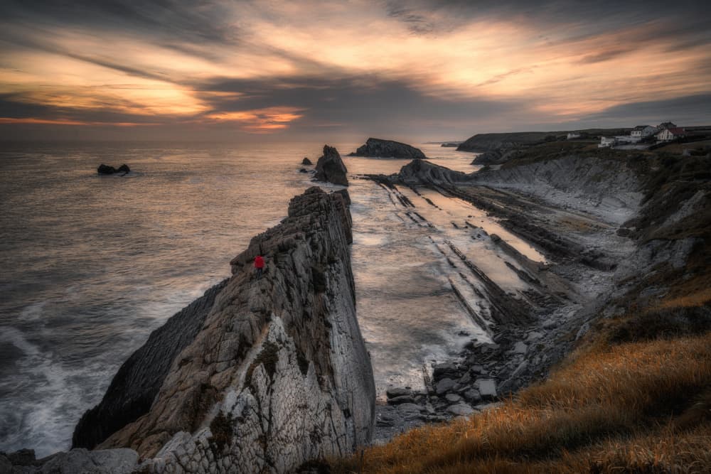 Coastal Cliffs at Golden Hour by Adam Pachula — canvas wall art